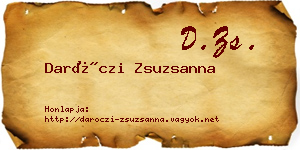 Daróczi Zsuzsanna névjegykártya
