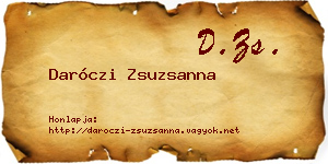 Daróczi Zsuzsanna névjegykártya