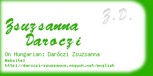 zsuzsanna daroczi business card